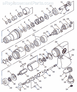 Page A Diagram and Parts List for CP781 T025096 Chicago Pneumatic Electric Drill
